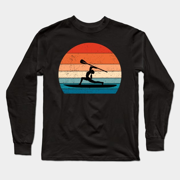 Funny Gifts for Paddleboard Sup and Yoga Fans Long Sleeve T-Shirt by MARKBAY Shop